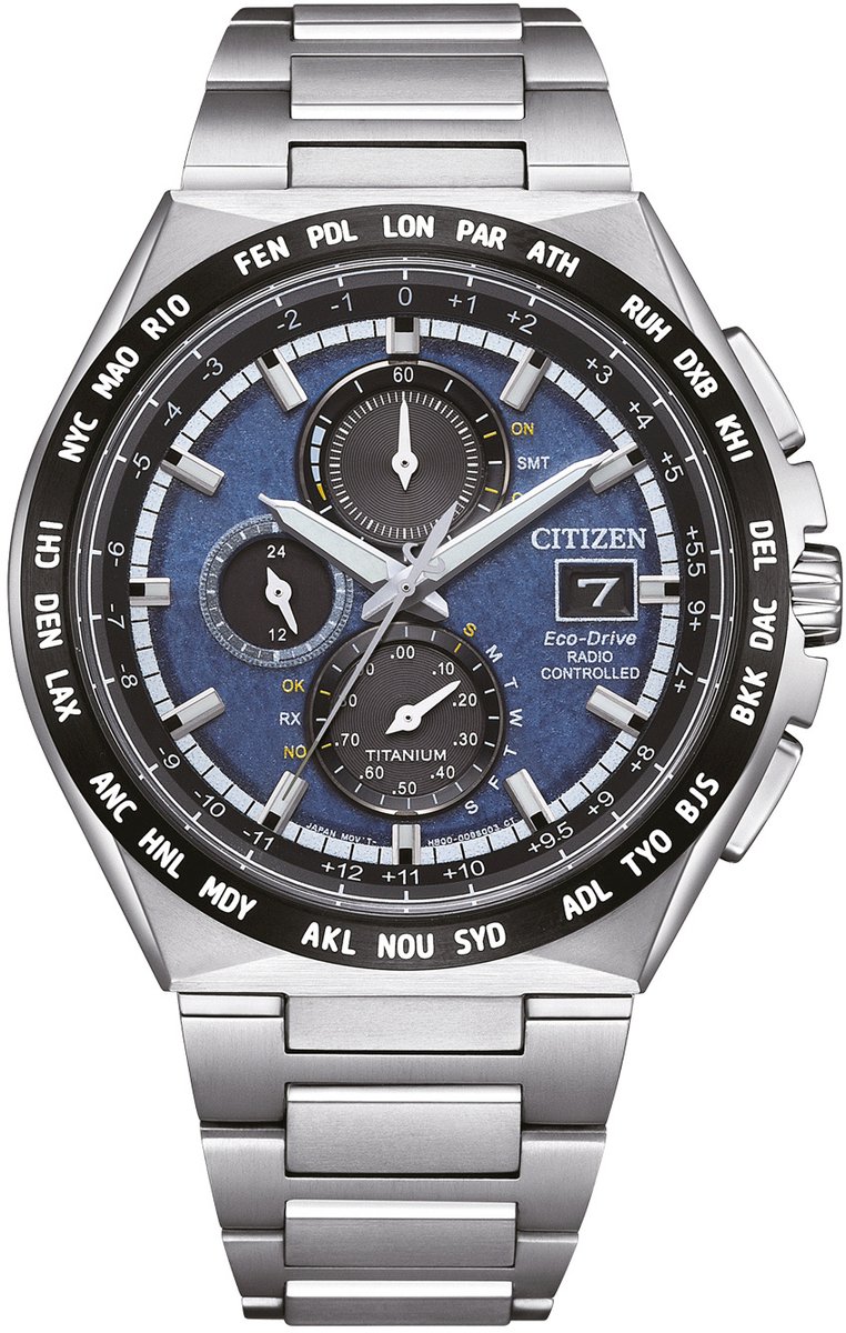 Citizen AT8238-84L Horloge - Titanium - Zilverkleurig - Ø 44 mm