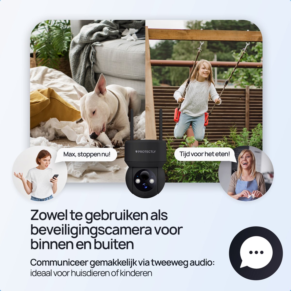 Protectly Beveiligingscamera Draadloos Buiten – 3K, Zonne-energie thumbnail 5