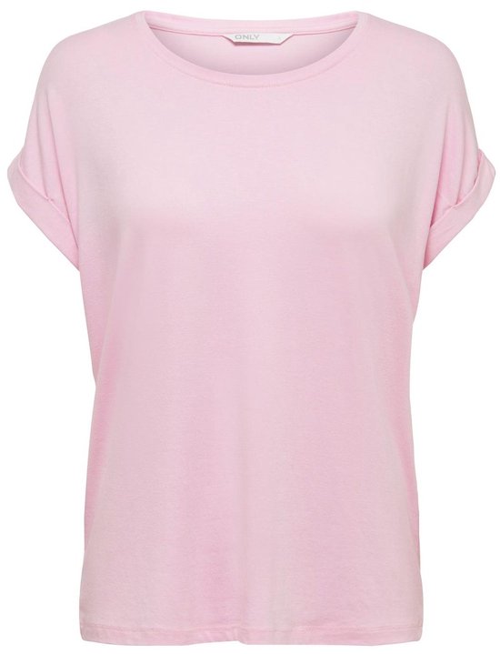 ONLY ONLMOSTER S/S O-NECK TOP NOOS JRS Dames T-shirt - Pink Lady