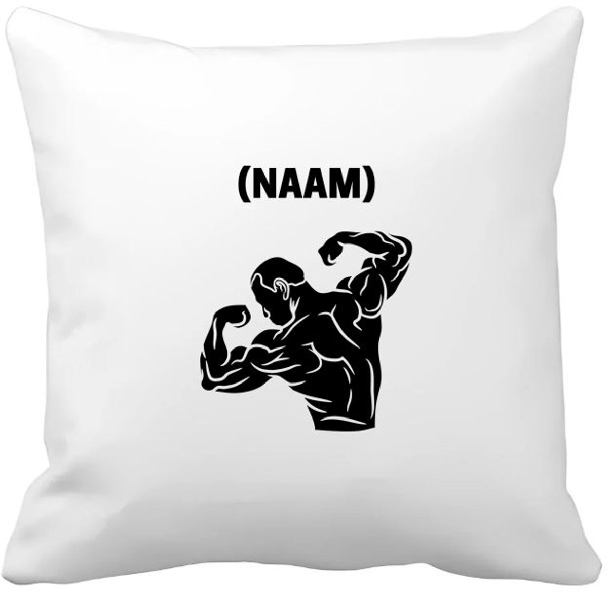 Akyol bodybuilding met eigen naam Kussen hoes - Fitness - bodybuilder - sport - 40 bij 40 cm Multicolor