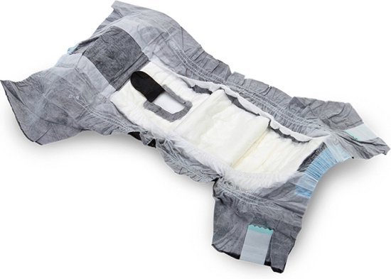 Savic Comfort Nappy Hondenluier Zwart - Hondenzindelijkstraining - Size 3 Taille 34 - 48 Cm