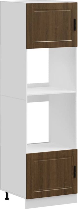 Ovenkast - Lyon Serie - Spaanplaat - Wit - 60x46x81,5 Cm