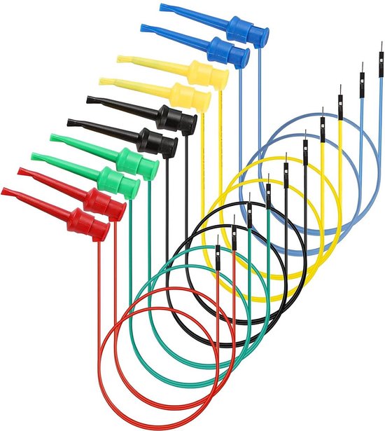 10 stks Looddraad Kit, Stapelbare Banaan Plug naar Breadboard Mannelijke Jumper Draden, 30 cm Zachte Flexibele Siliconen Test Leads voor Breadboard Multimeter Lilypad 10 stks Looddraad Kit, Stapelbare Banaan Plug naar Breadboard Mannelijke Jumper Draden, 30 cm Zachte Flexibele Siliconen Test Leads voor Breadboard Multimeter Lilypad