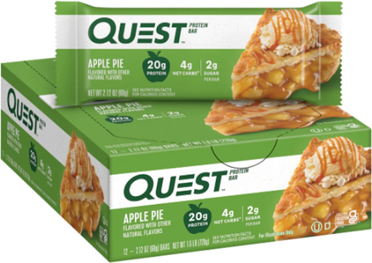 Quest Nutrition | Protein Bar | Apple Pie | 12 Stuks | 12 x 60 gram
