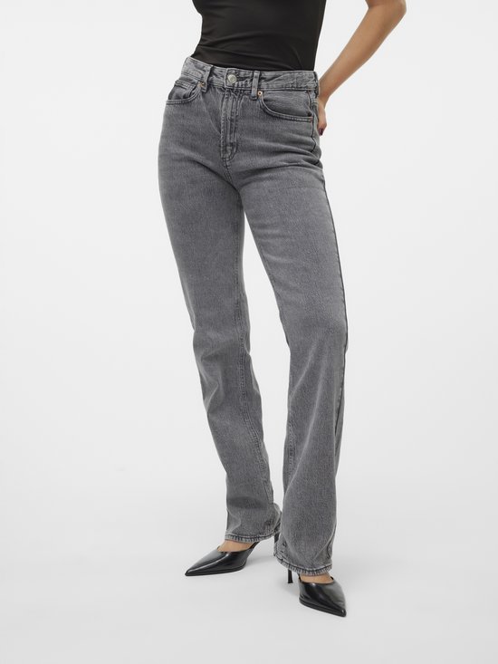 Vero Moda Jeans VMtessa HR Jeans droit Ra206 Ga 10320583 Denim gris Medium taille femme - W27