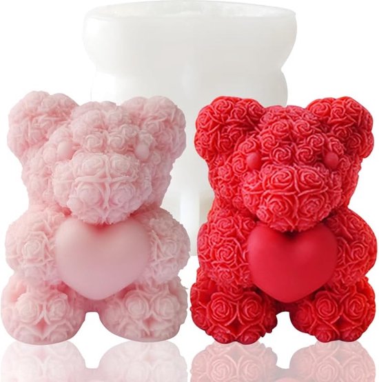 Moule Ours En Silicone - Pour Résine Époxy, Plâtre, Déco Animalière - Dimensions ~8x8 Cm - DIY Créatif