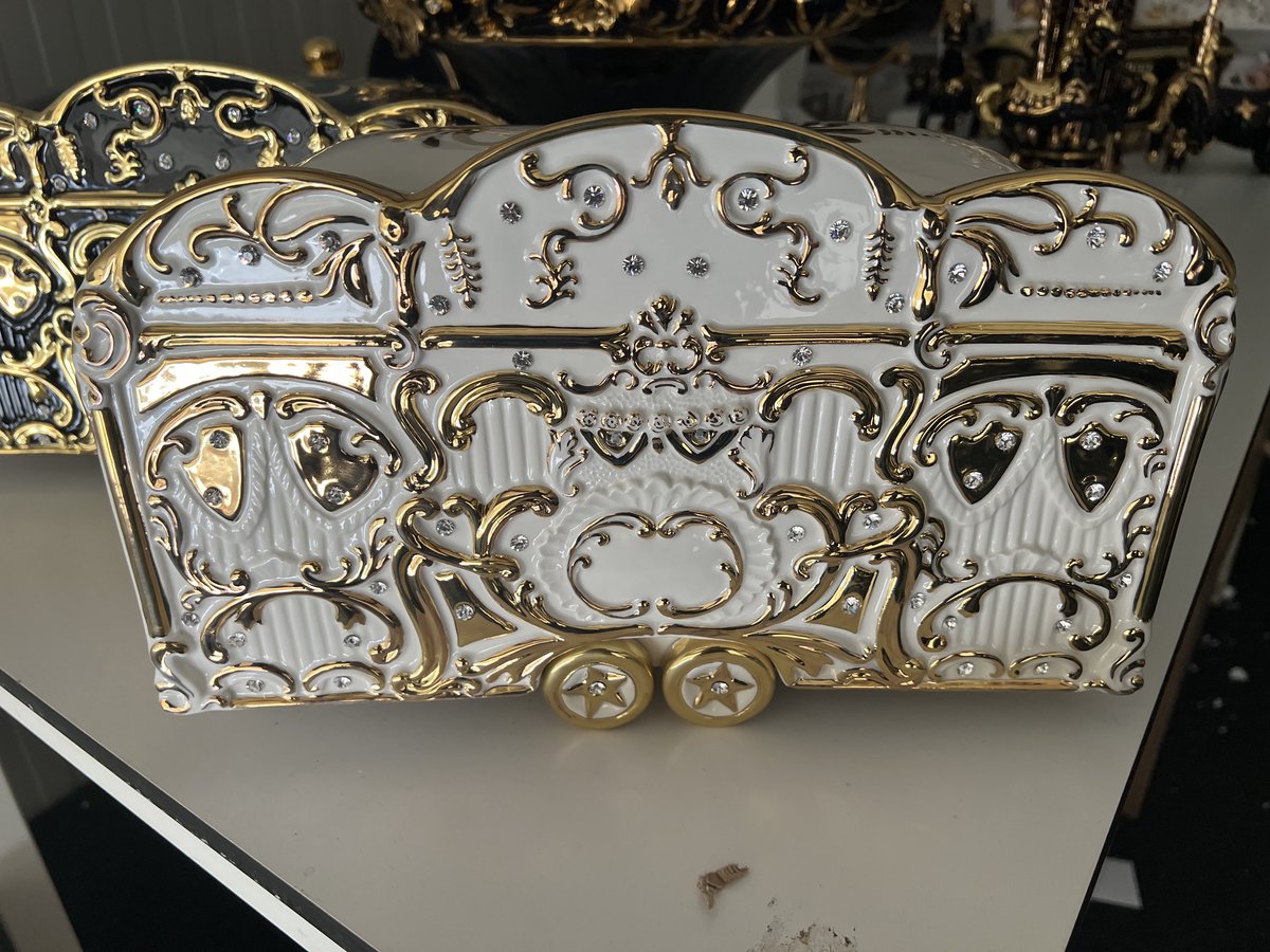 Capodimonte orgel wit goud