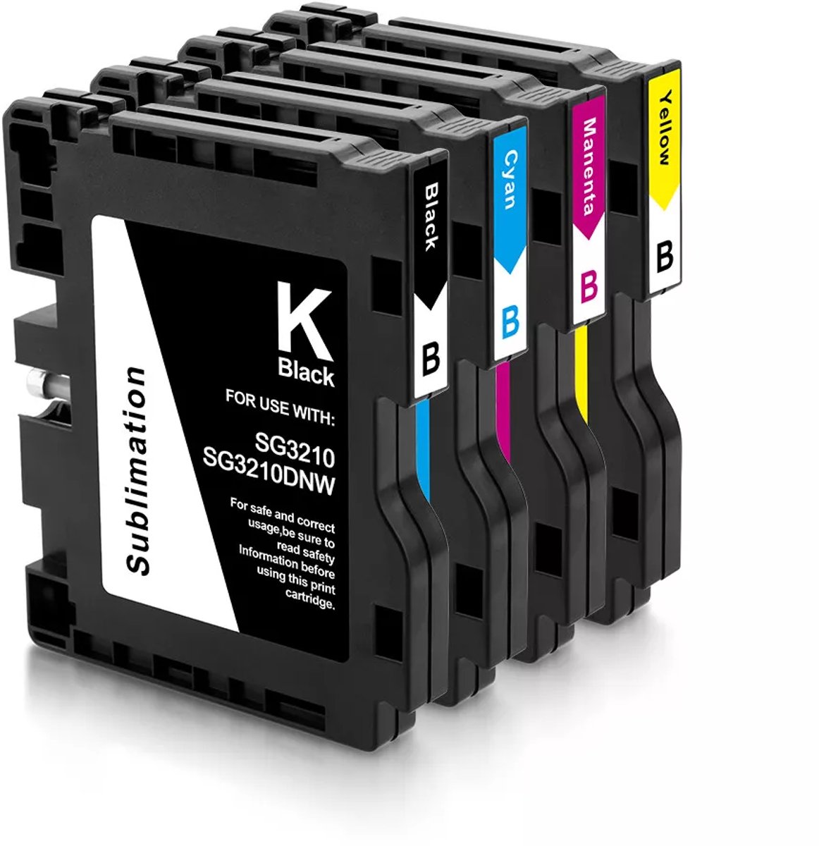 Inktcartridge geschikt voor RICOH GC51 | 1x Multipack geschikt voor Ricoh SG 3210DNw - Ricoh SG 3220DNw