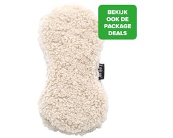 foto van KipKep Woller - Warmtekussen - Teddy Sand - zandkleur - bij buikkrampjes - pittenzak