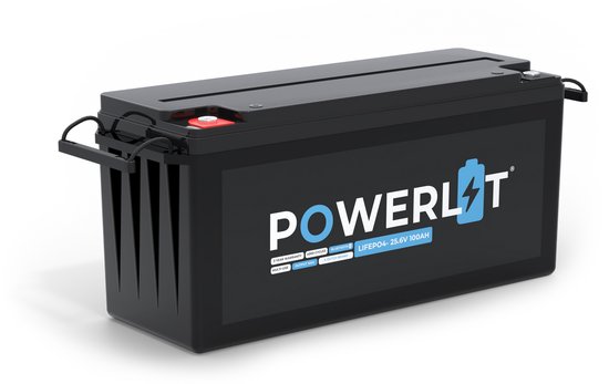 Powerlit LiFePO4 Accu 100Ah 24V - LFP Lithium Accu met Bluetooth & App - Voor Boot & Camper - 5 jaar garantie - 6000 cycli