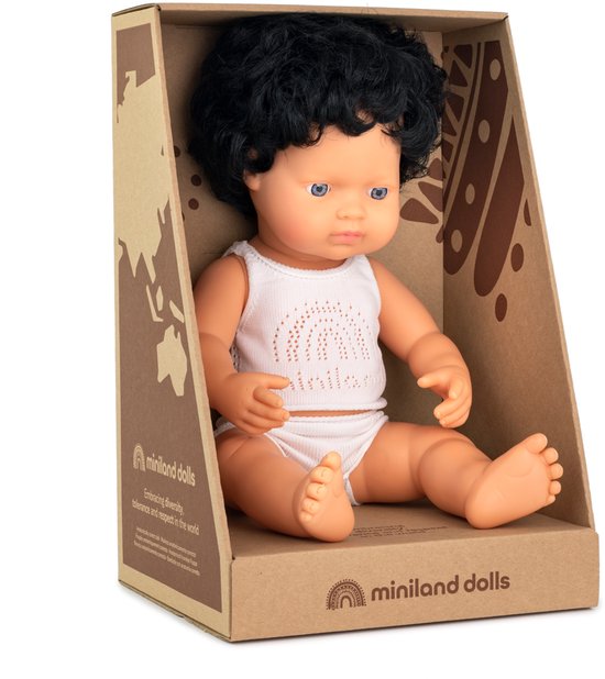 Miniland Ensemble Cadeau Dolls : Poupée Bébé Caucasien De 32 Cm Et Ensemble Forest Multicolore 31216 Amz B09ww4414c
