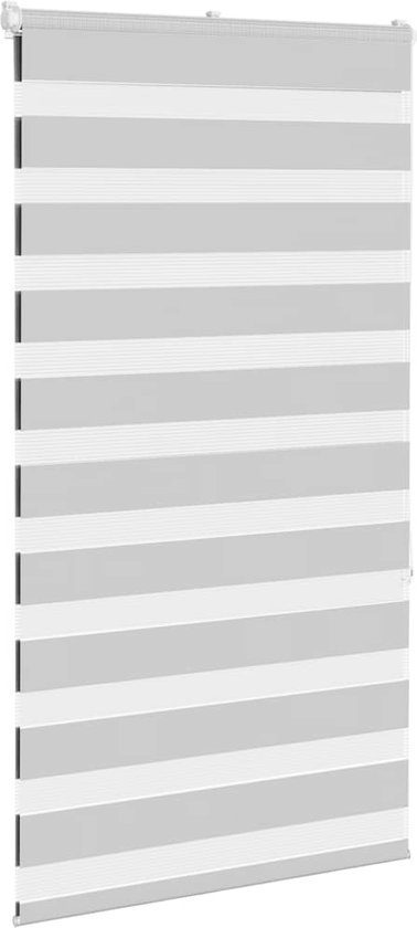 vidaXL Stores vénitiens Zebra zèbre 80 x 150 cm , largeur du Zebra 75 cm , gris clair