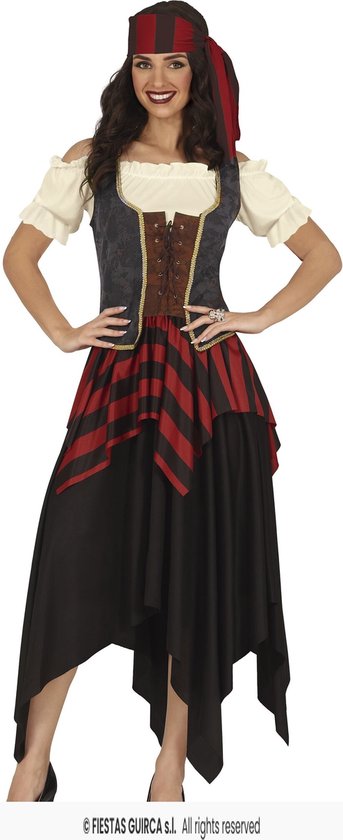 Jurk Piraat Krijgster Bonnie - Maat L