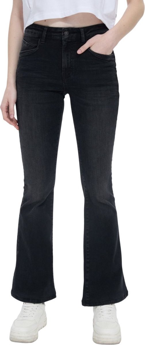 LTB Dames Jeans Broeken NOVI flared Fit Zwart 27W / 30L Volwassenen