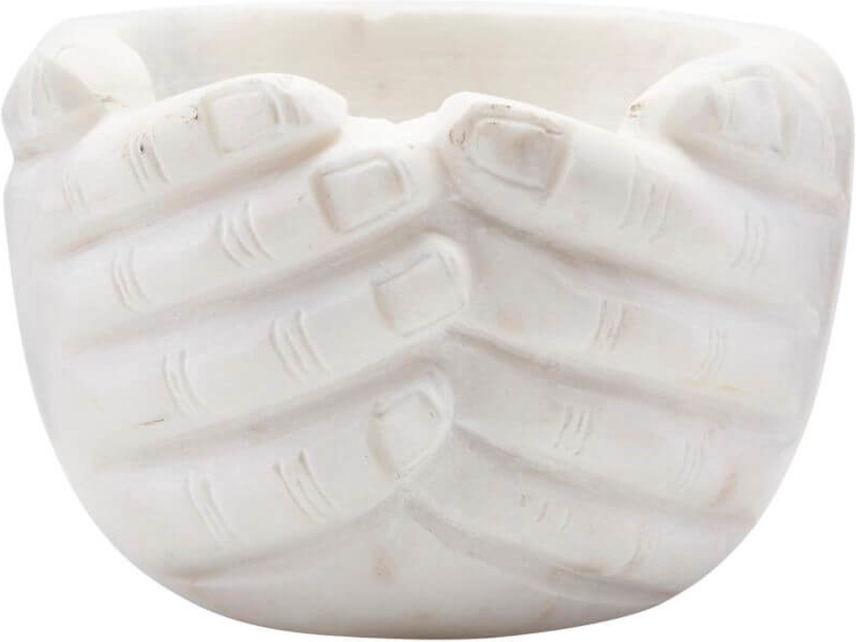 House Doctor Hands schaal wit 15x15x10cm