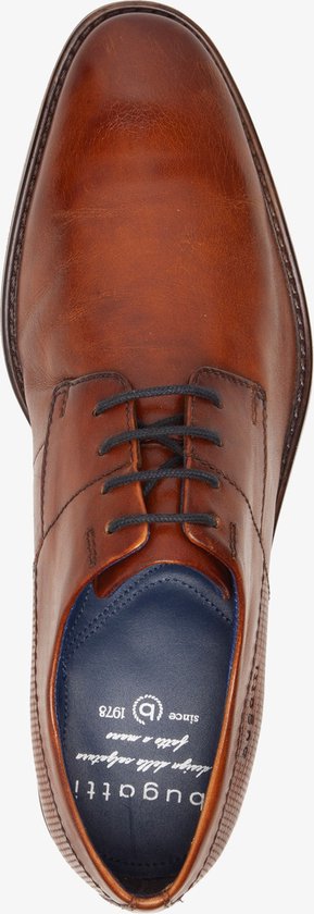 Chaussures à lacets homme en cuir Bugatti - Cognac - Taille 41
