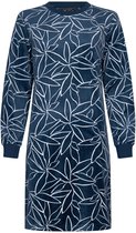 Pastunette Premium Nachthemd - Art Deco - Donkerblauw - Fleece - Maat 42
