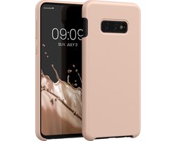 kwmobile telefoonhoesje geschikt voor Samsung Galaxy S10e - Hoesje met siliconen coating - Smartphone case in oudroze