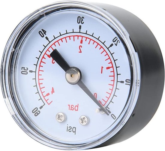 1/8 BSPT Draad Manometer Manometer Lucht Olie Wat Hydraulische Manometer Draad Voor Water Lucht Olie Dial Instrument
