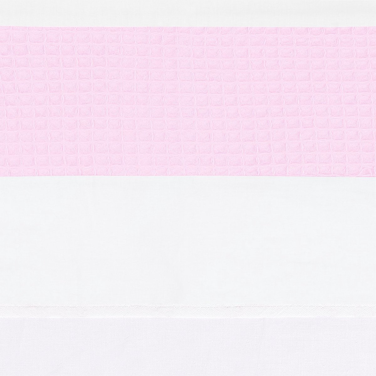 BINK Bedding Wieglaken Wafel (Pique) roze 75 x 100 cm