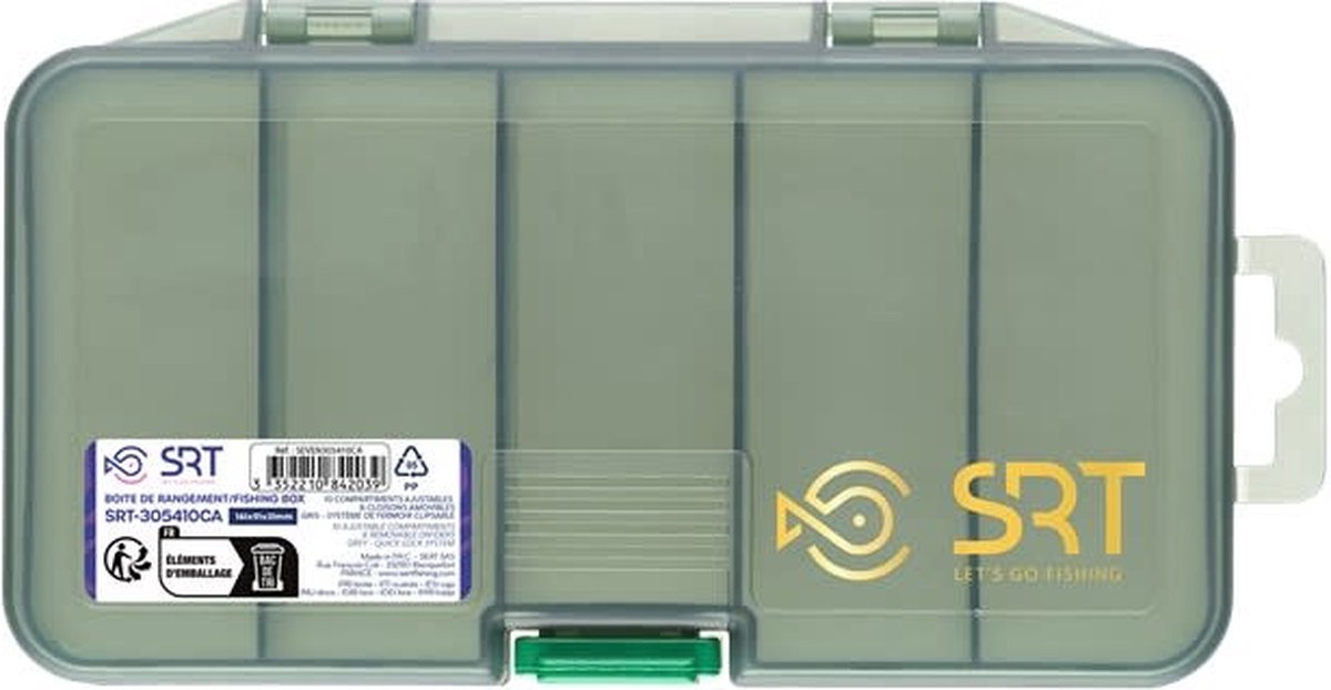 Sert SRT Opbergbox 305410CA 10 Compartimenten Verstelbaar Grijs