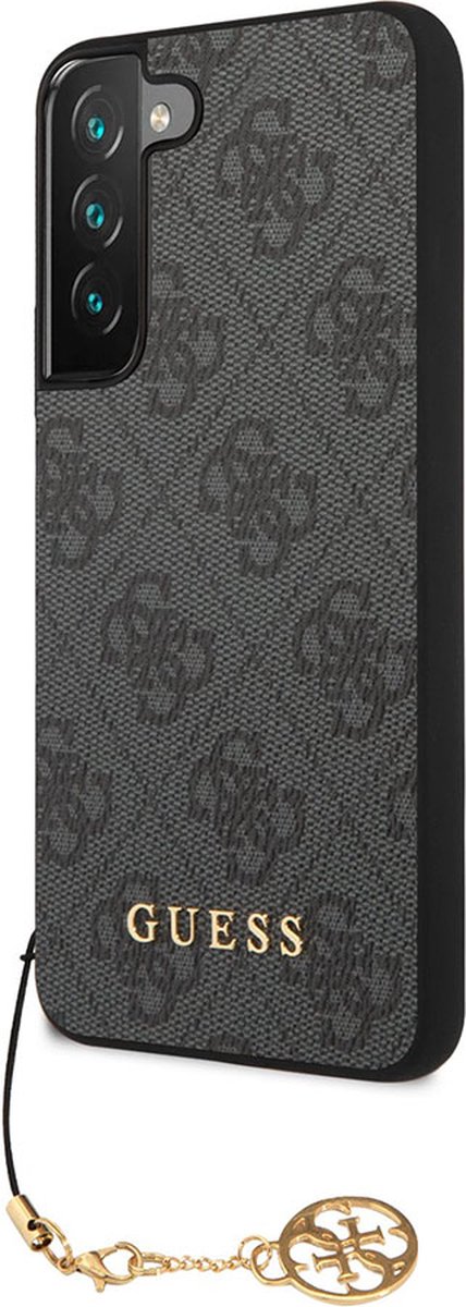 Guess 4G Charms Back Cover voor Samsung Galaxy S23 (S911) - Grijs