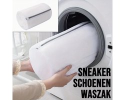 Witte Waszak voor Schoenen - Sneakers Veilig Wassen - Beschermend & Duurzaam