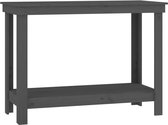 Bol.com vidaXL Werkbank - Massief Grenenhout - Grijs Werkbank - Houten Werkbank - Grenenhouten Werkbank - Werktafels - Garagemeu... aanbieding