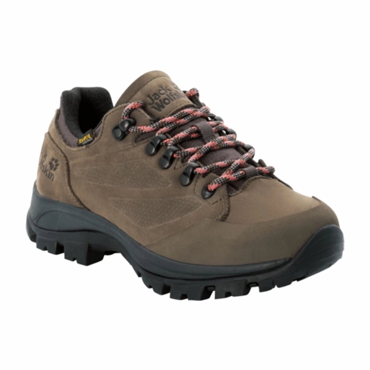 Wandelschoen Jack Wolfskin Women Rebellion Texapore Low Phantom-Schoenmaat 36 Bruin