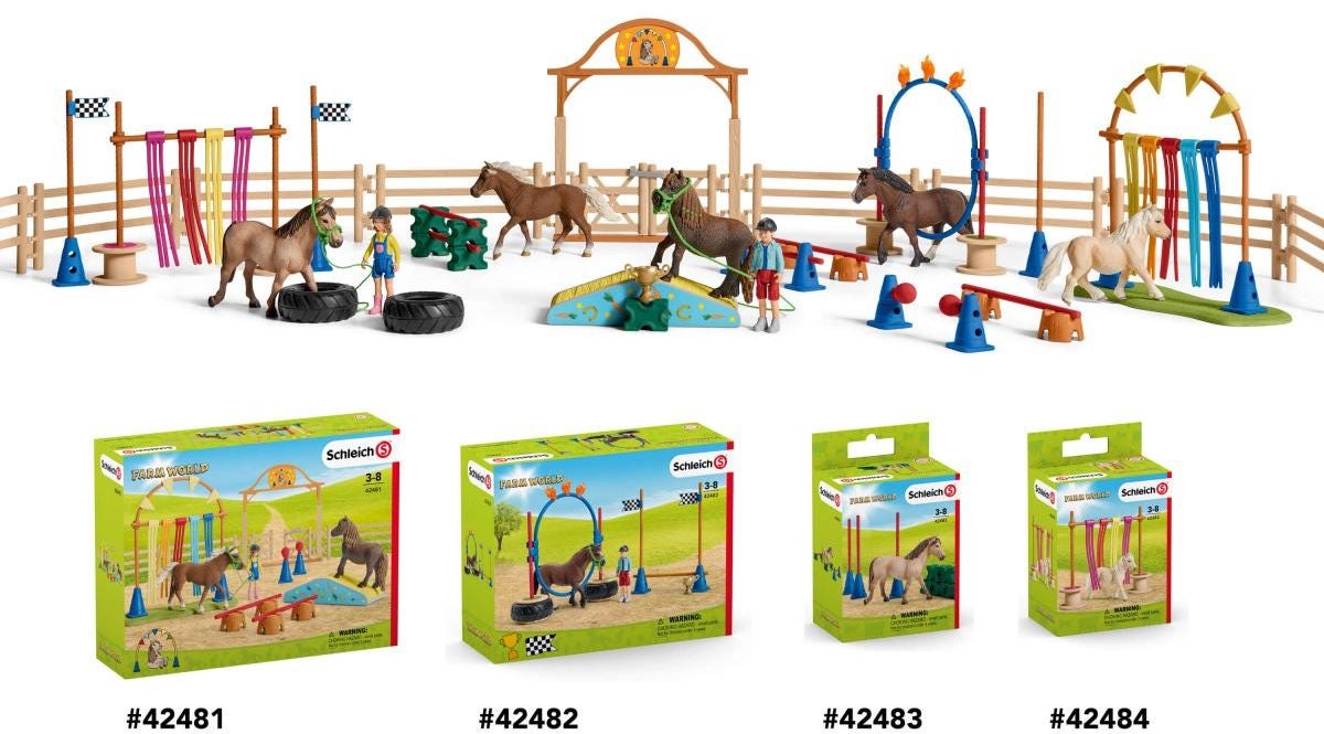 Schleich FARM WORLD - Pony agility wedstrijd - Speelfigurenset - Kinderspeelgoed voor Jongens en Meisjes - 3 tot 8 jaar — afbeelding 22