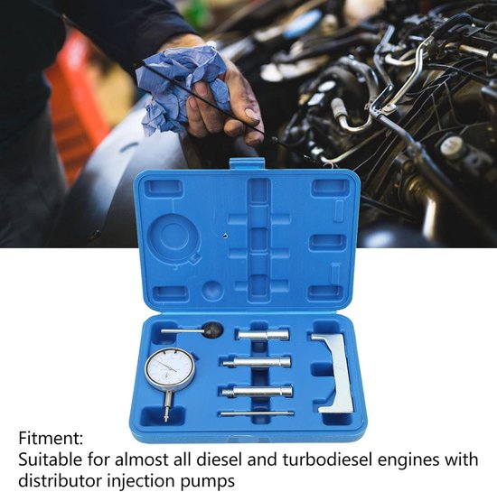 QWORK Testeur De Pression De Carburant - Outil Réglage Statique Pompe Injection Diesel
