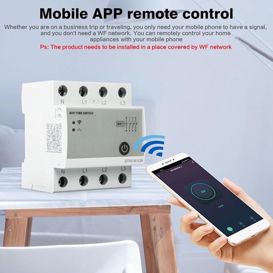 Intelligente WiFi Tijdschakelaar Timer Schakelaar - Afstandsbediening ...