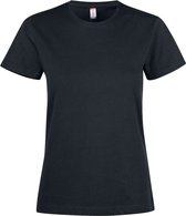 Clique Premium Fashion-T Femme 029349 - Zwart - S
