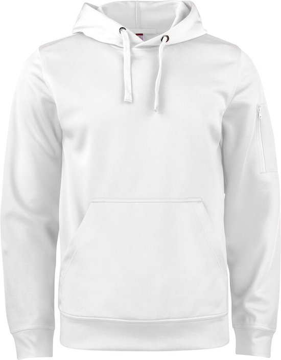 Sweat à capuche Clique Basic Blanc taille L