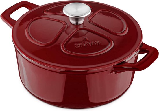 Le Creuset Signature braadpan 4,2 liter ø 24 cm gietijzer Rhône | Oldenhof