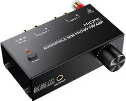 Nördic M/M Phono Voorversterker - RCA & 3,5mm uitgangen - Platenspeler naar speakers of hoofdtelefoon - Met versterker - Audiophile Preamplifier