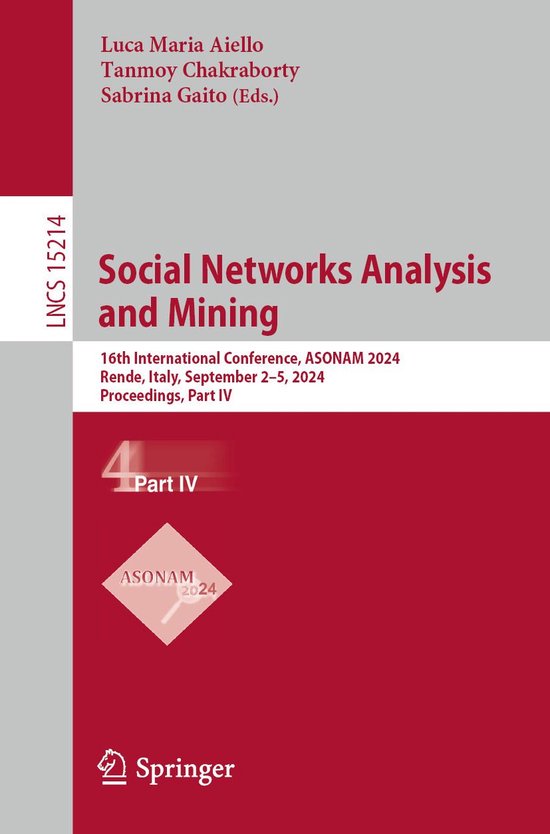 Springer Nature Proceedings Computer Science 4 - Social Netw ... - cover