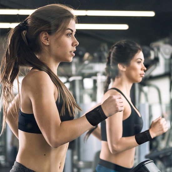 FENGQQKJ 6 stuks zweetband, polstas, sportpolsband, ritssluiting, workout, portemonnee, sportzweetband met tas, polsband, portemonnee voor dames en heren, fitness, hardlopen