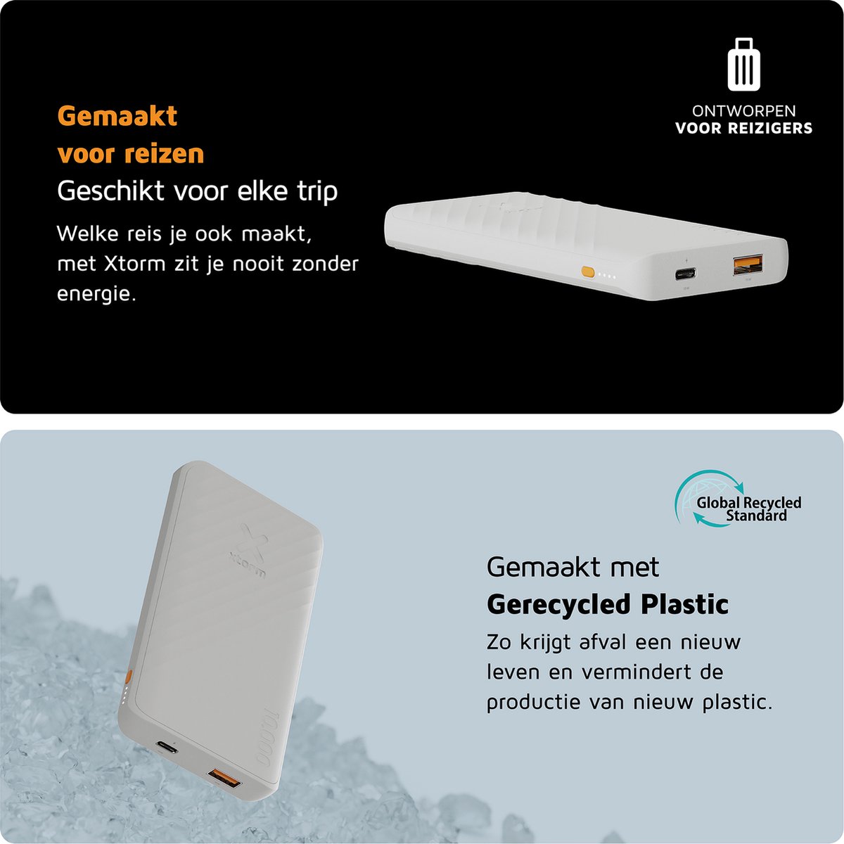 Xtorm Go2 Powerbank 10.000 mAh Snelle Oplader USB-C - afbeelding 3