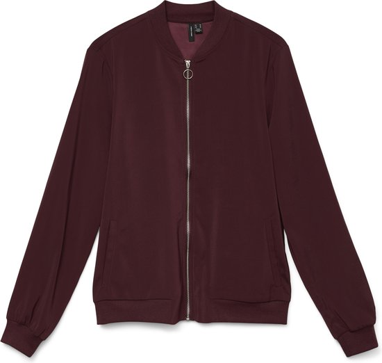 Vero Moda Vest Vmcoco L/s Bomber Ga Noos 10245734 Winetasting Dames Maat - XS