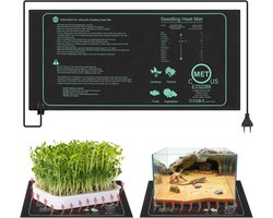 Verwarmingsmat voor Planten en Reptielen - Ideale Warmtemat voor Kiemkracht en Groei