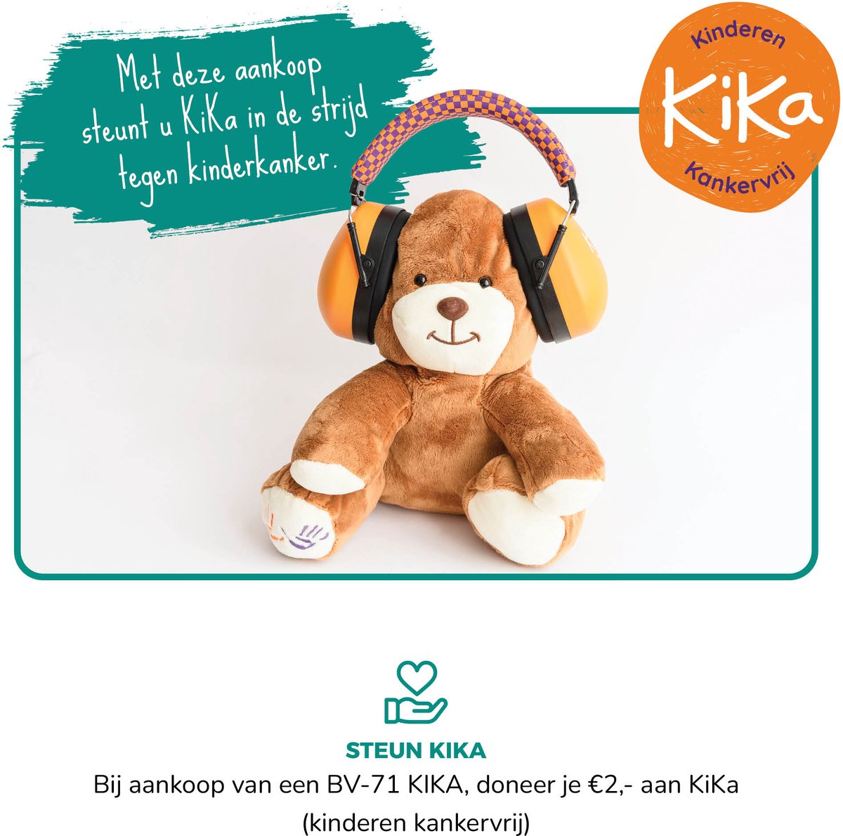 Alecto Gehoorbescherming Kinderen - Dempt harde geluiden - Verhoogd concentratie - Donatie aan KiKa bij elke aankoop - BV-71 KIKA - Oranje – foto 2