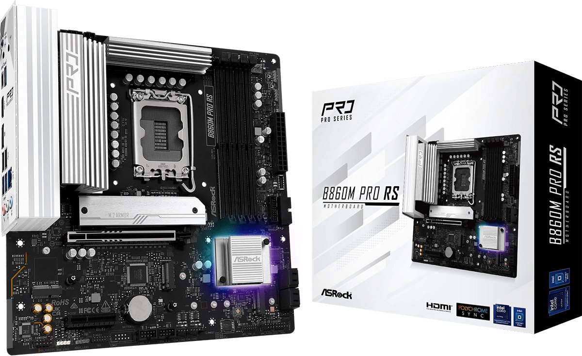 ASRock B860M Pro RS 1851 mATX HDMI/DP DDR5