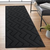 Tapis de passage 50 x 120 cm, lavable, antidérapant, tapis anti-saleté, tapis pour entrée, salon, couloir, bureau, chambre, cuisine, gris foncé