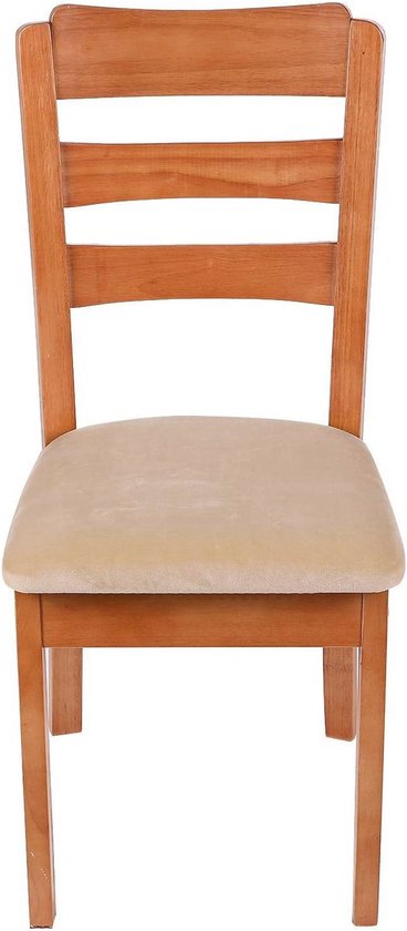 Stoelhoes met rugleuning, 2/4/6 stuks, wasbare stretch fluwelen eetkamerstoelhoes stoelhoes, moderne stoelhoes for woonkamer keuken hotel restaurant(Taupe,2pcs