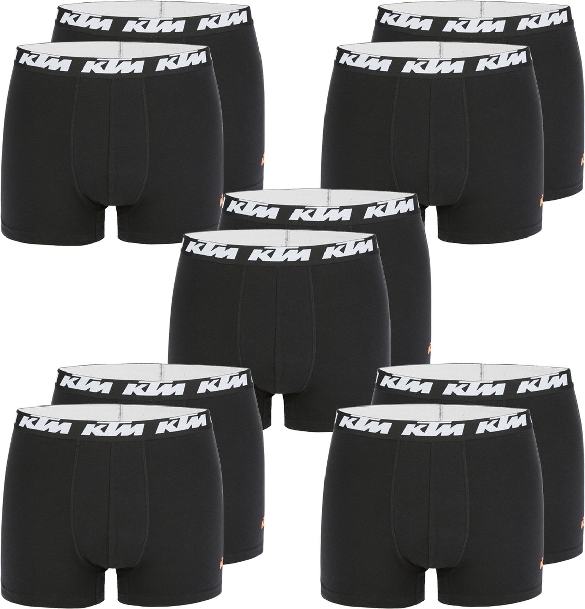 KTM by FREEGUN Boxershorts voor heren, ondergoedbroek, herenboxer, set van 10 multipack