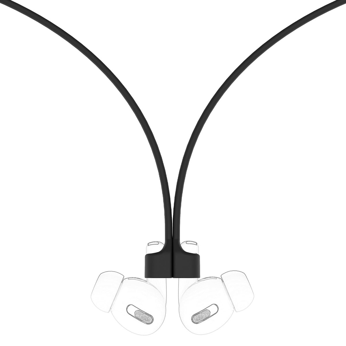 YONO Magnetische Band geschikt voor Apple Airpods - 4 3 2 1 - Pro - Siliconen Koord voor Oordopjes Draadloos - Anti Lost Strap - 80cm - Zwart – foto 5