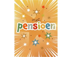 Wenskaart XL - Met Pensioen - Met Envelop - Per Stuk