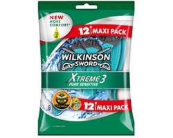 Xtreme3 ​​pure Sensitive (12 Pcs) - Disposable Razor For Men