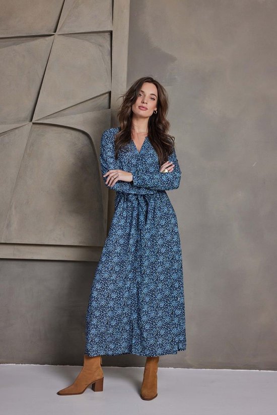 DIDI Dames Dress Joyful Dark blue Fuji XS print maat 44